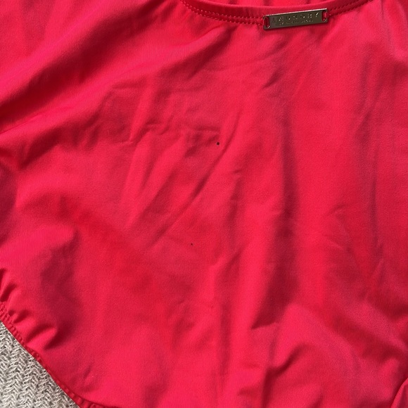 Cherry Tarte One Piece Swimsuit with Plunging Neckline & Cut Out Side Detail NWT - Picture 5 of 6